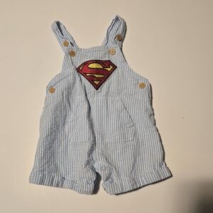 DC Comics Superman Shortalls 0-3M